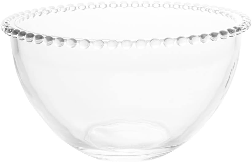 Saladeira de Cristal Pearl Transparente 21 x 12 cm - Wolff