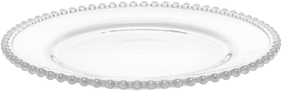 Conjunto de Pratos de Cristal Pearl 28cm 4 Peças - Wolff