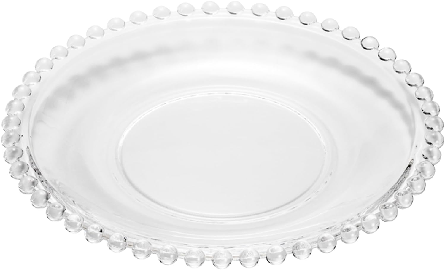 Conjunto de Pratos de Cristal Coração Pearl 4 Peças 20 cm - Wolff