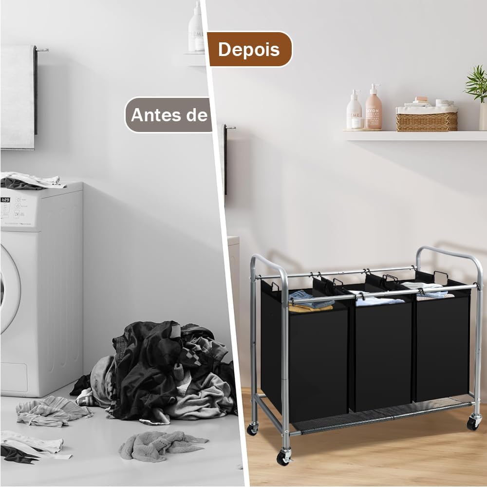 Cesto de Roupa com Divisória