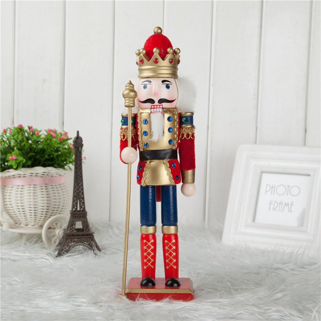 Clássicas De Quebra-Nozes 30 Cm De Madeira Do Nutcracker Figurine Home Decor Red