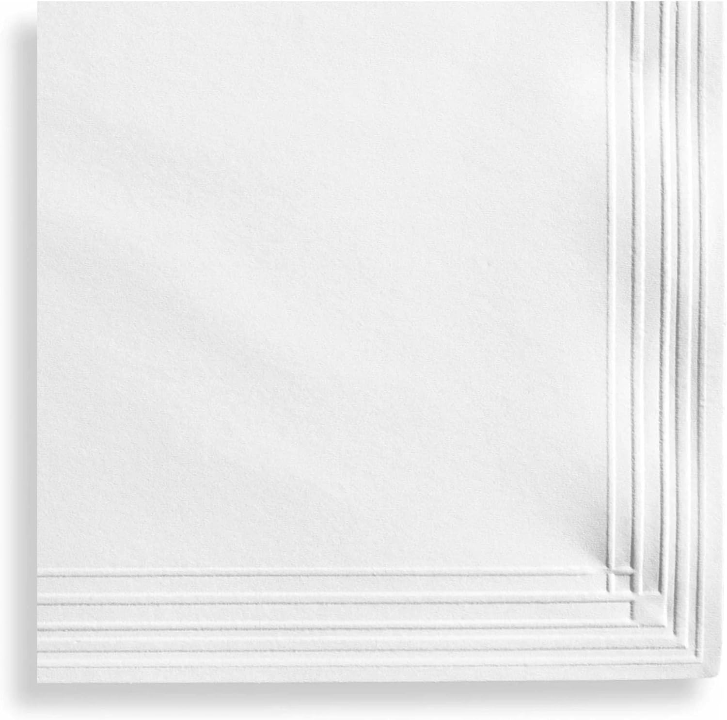 Guardanapo de Papel Coquetel Clássico Liso 24x24cm Branco