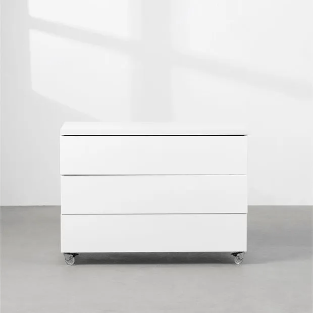 Módulo Contemporâneo 3 gavetas Branco - 85cm
