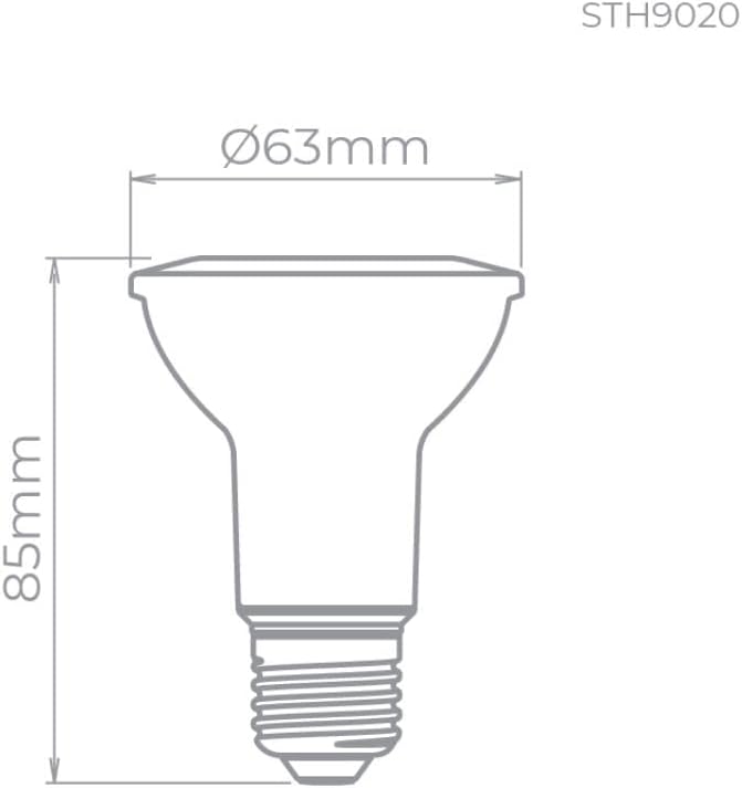 Lâmpada LED Par 20 Eco 5,5W Luz Branco Quente- Stella